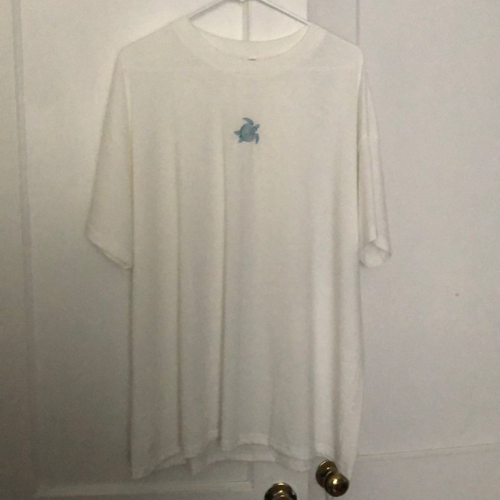 white soft turtle tshirt